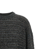 Brunello Cucinelli Gray Elastane Cardigan
