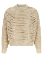 Brunello Cucinelli Beige Elastane Cardigan