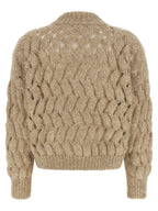 Brunello Cucinelli Beige Wool Cardigan