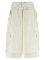 Zimmermann White Cotton Bermuda Shorts