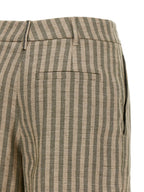 Brunello Cucinelli Bicolor Linen Bermuda Shorts