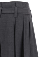 Brunello Cucinelli Gray Virgin Wool Bermuda Shorts