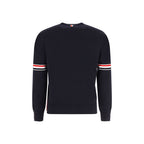 Thom Browne Blue Cotton Sweatshirt