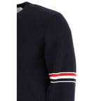 Thom Browne Blue Cotton Sweatshirt