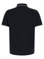 Stone Island Blue Cotton Polo Shirt