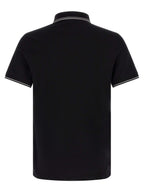 Stone Island Black Cotton Polo Shirt