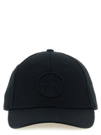Stone Island Black Cotton Cap (Baseball Hat)