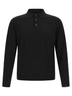 ZANONE Black Virgin Wool Polo Shirt
