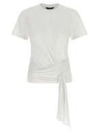 7 For All Mankind White Lyocell T-Shirt