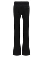 7 For All Mankind Black Cotton Bootcut Jeans