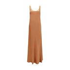 Forte_Forte Beige Acetate Long Dress
