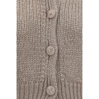Forte_Forte Beige Silk Cardigan