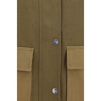 Ganni Bicolor Cotton Full-Length Jacket