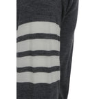 Thom Browne Gray Wool Oves Aries Cardigan