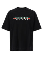Gucci Black Cotton T-Shirt