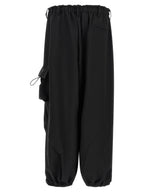 Y-3 Black Polyester Cargo Pants