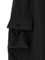 Y-3 Black Polyester Cargo Pants