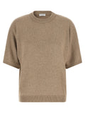 Brunello Cucinelli Beige Cashmere Cardigan
