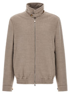 Brunello Cucinelli Beige Virgin Wool Bomber