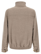 Brunello Cucinelli Beige Virgin Wool Bomber
