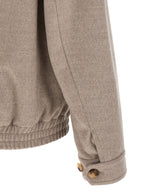Brunello Cucinelli Beige Virgin Wool Bomber