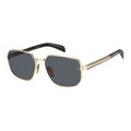 David Beckham Gold Metal Sunglasses
