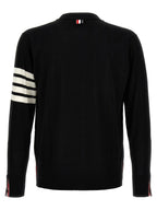 Thom Browne Black Virgin Wool Cardigan