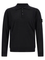 Stone Island Black Virgin Wool Cardigan
