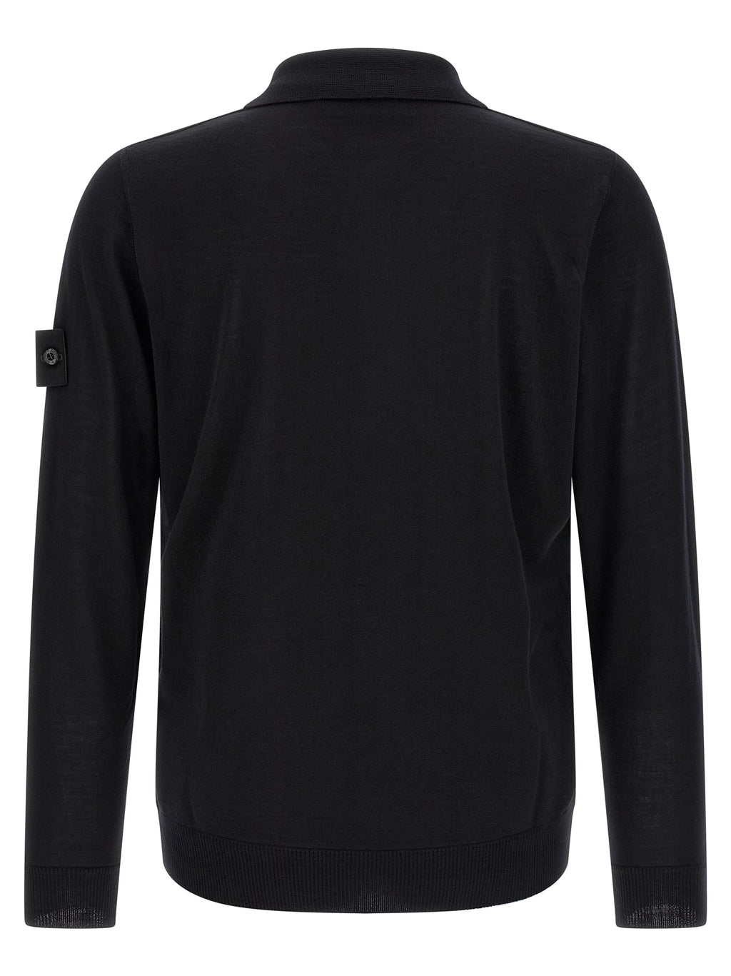 Stone Island Black Virgin Wool Cardigan