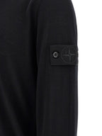 Stone Island Black Virgin Wool Cardigan