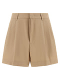 Fabiana Filippi Brown Cotton Bermuda Shorts