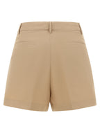 Fabiana Filippi Brown Cotton Bermuda Shorts