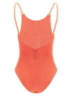 Hunza G Orange Polyamide One-Piece Swimsuit