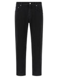 Department 5 Black Cotton Cropped Jeans