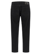 Department 5 Black Cotton Cropped Jeans