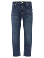 Department 5 Blue Cotton Cropped Jeans