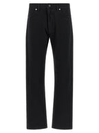 Stone Island Black Cotton Straight-Leg Jeans