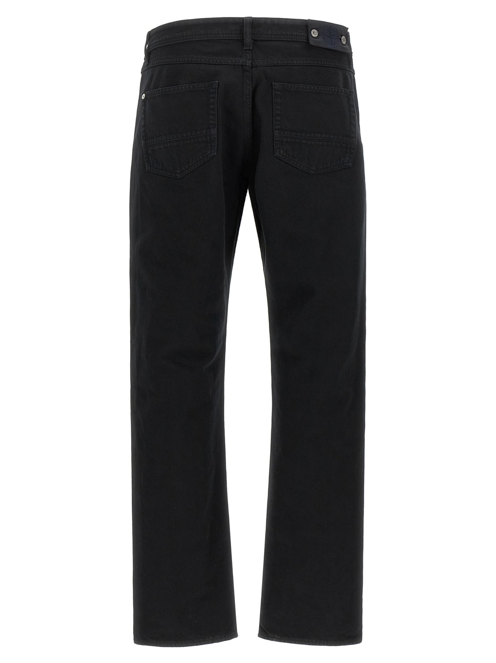 Stone Island Black Cotton Straight-Leg Jeans