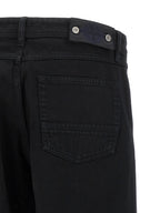 Stone Island Black Cotton Straight-Leg Jeans
