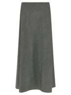 Alberta Ferretti Gray Viscose Mini Skirt