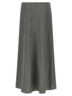 Alberta Ferretti Gray Viscose Mini Skirt