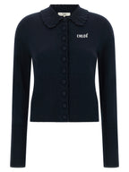 Chloé Blue Wool Cardigan
