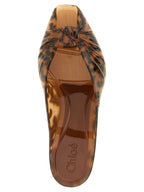 Chloé Brown Polyurethane Mid Heel Pumps