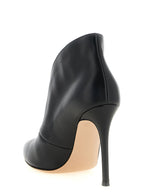 Gianvito Rossi Black Lamb Leather Ankle Boots
