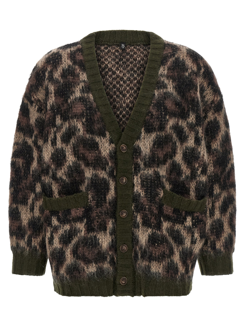 R13 Brown Nylon Cardigan