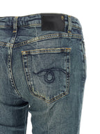 R13 Blue Cotton Flared Jeans