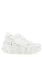 Chloé White Polyester Wedge Sandals