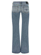 R13 Blue Cotton Flared Jeans