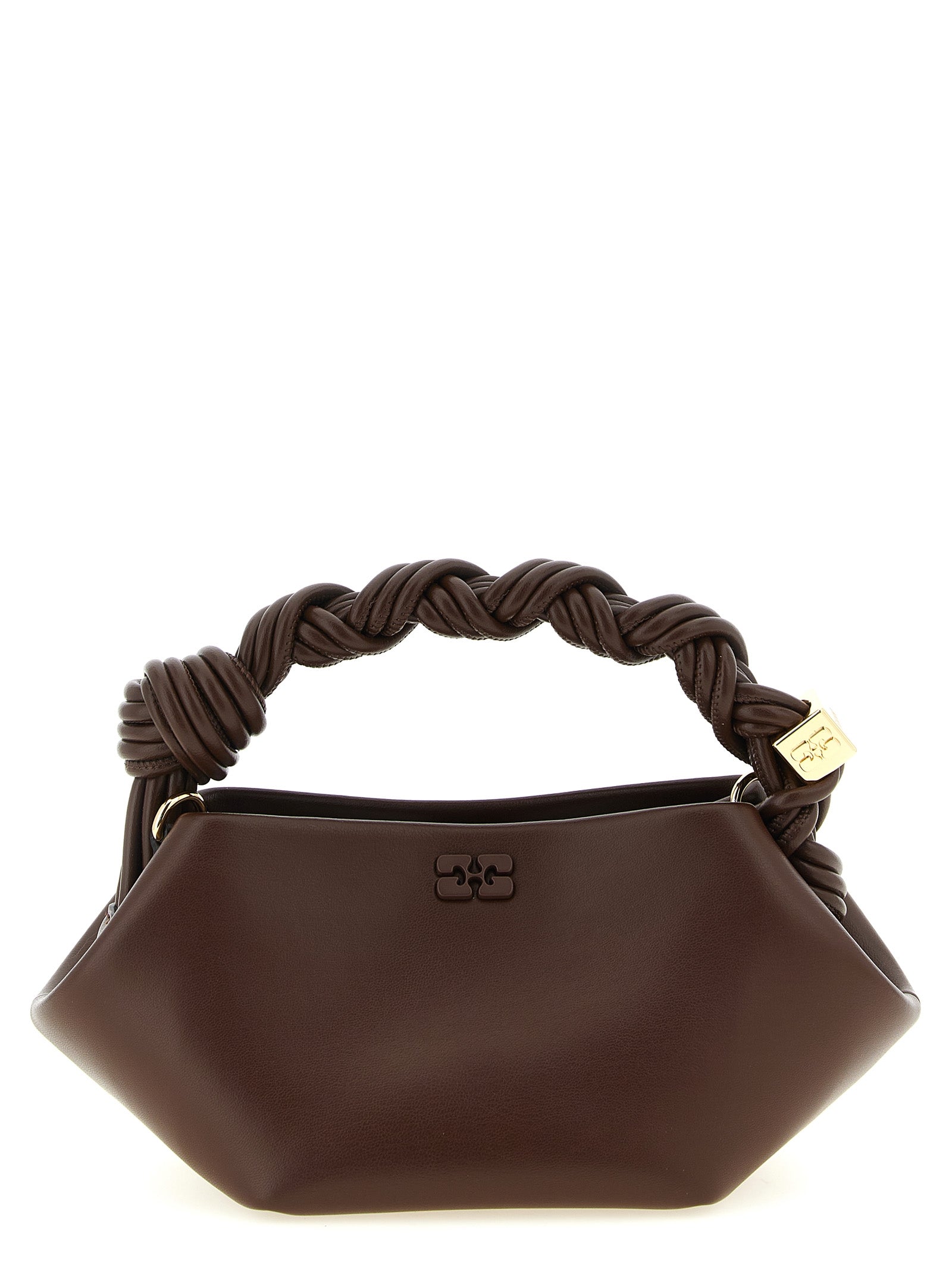 Ganni Brown Leather Handbag
