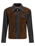 Marni Multicolor Calfskin Leather Jacket
